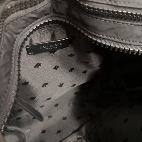 Kate Spade New York Ellie Small Quilted Black Nylon Tote Bag - Picture 8 of 10